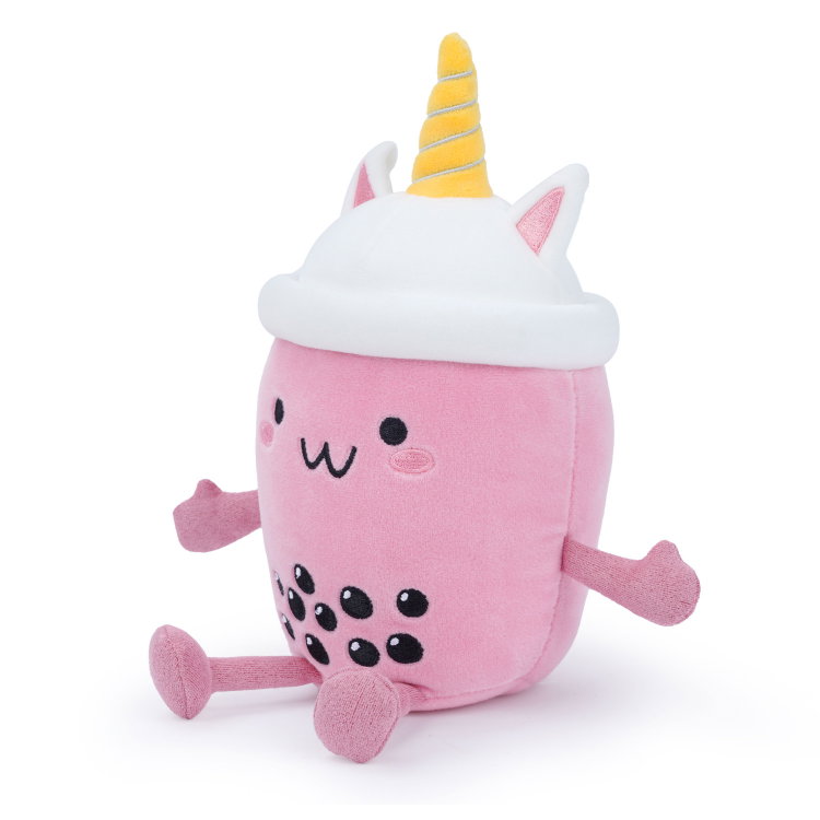 Плюшена чаша Bubble tea Еднорог