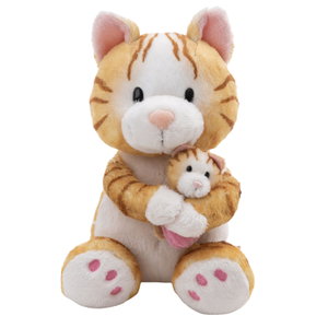 Мека играчка Мама котка с котенце NICI