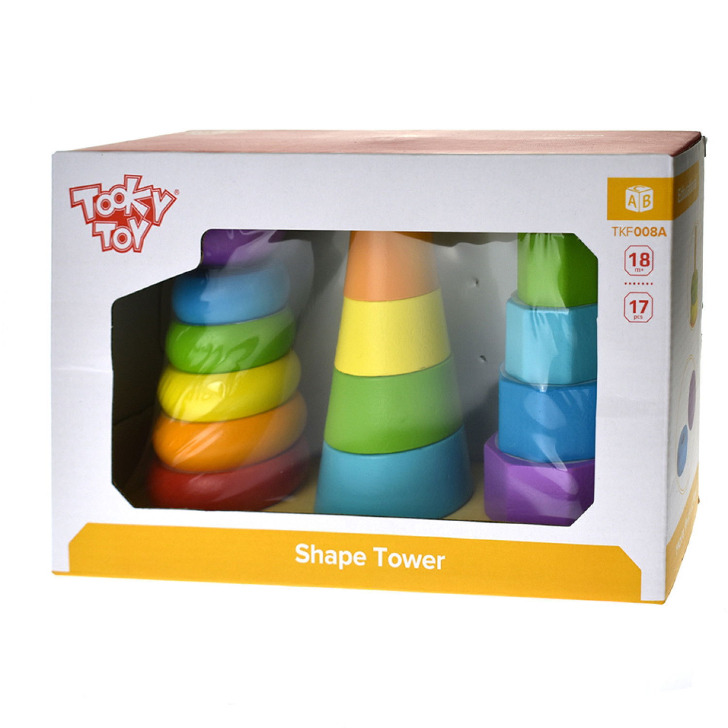 Дървена играчка тройна низанка, Кули