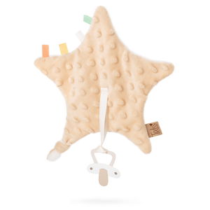 Мека играчка - клипс за залъгалка, звезда