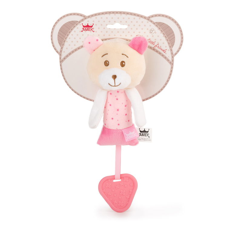 Мека бебешка играчка за гризане, мече