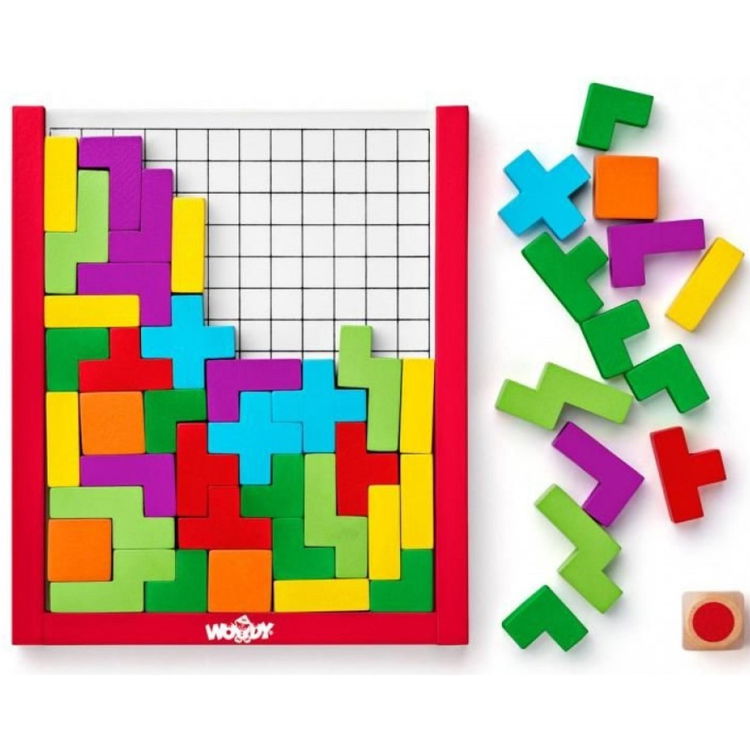 Дървена игра, Тетрис със зарче, 48 части