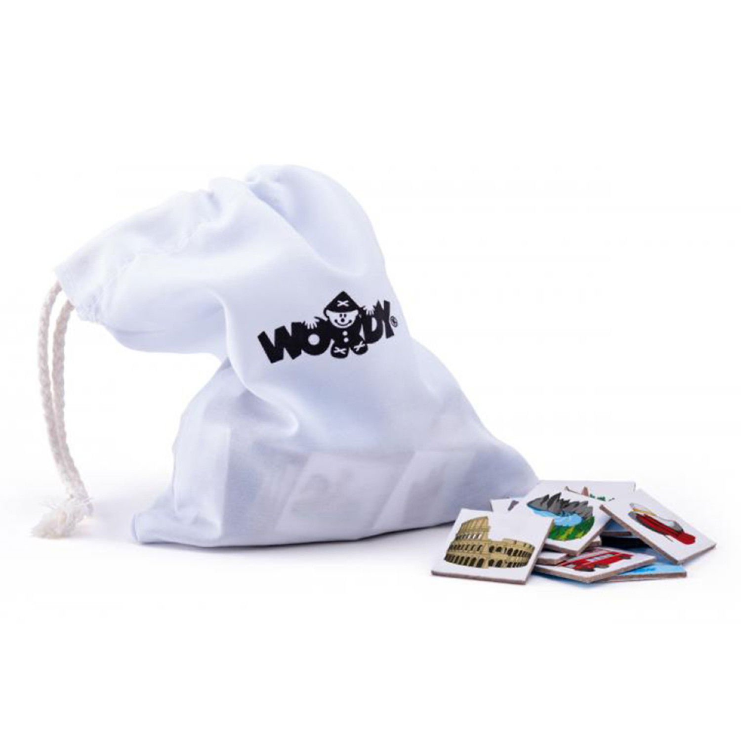 Дървен магнитен пъзел Карта на света