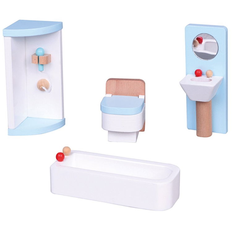 Дървена играчка мебели за Баня