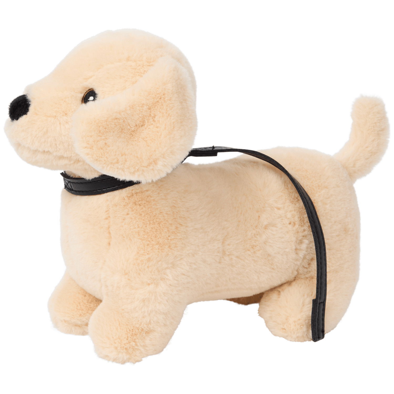 Плюшено куче с каишка