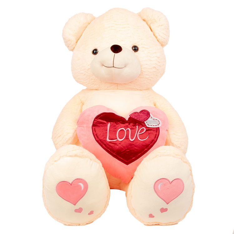 Плюшено мече със сърце