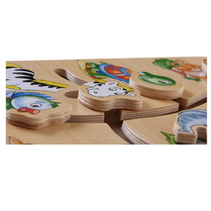 Дървен пъзел-лабиринт Животни
