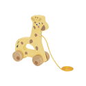 Дървена играчка за дърпане Жираф