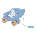 Дървена играчка за дърпане Слон