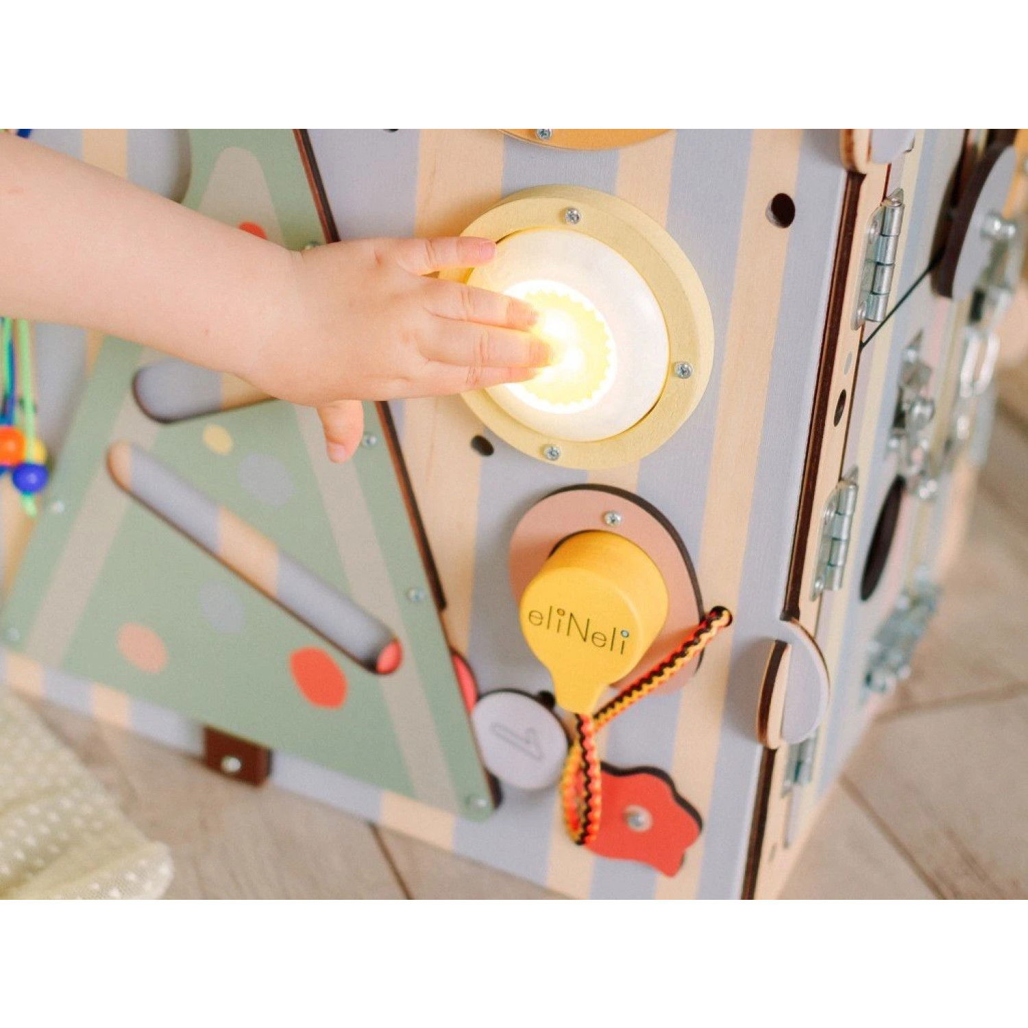 Образователна Къщичка с LED осветление ZOO пастел