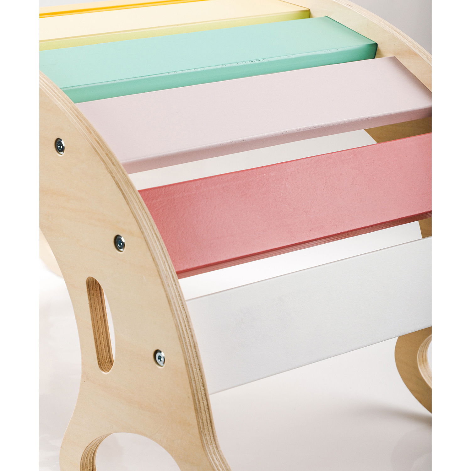 Дървена Монтесори люлка 5в1 с борд 2в1