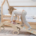 Дървена Монтесори люлка 5в1 с борд 2в1