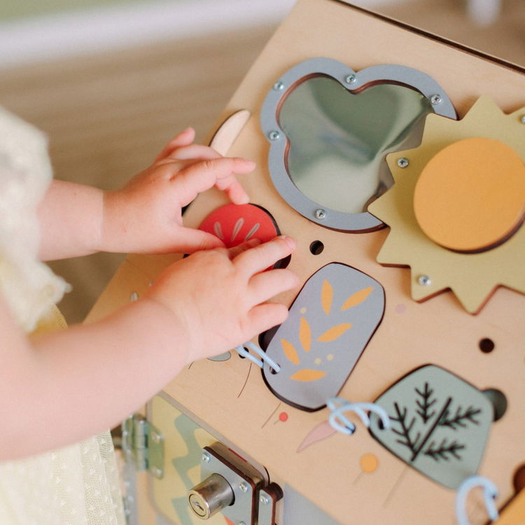 Образователна Къщичка с LED осветление ZOO пастел